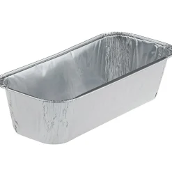 Overig Aluminium Bakvorm 23,7x10,3cm 100st.* Rechthoekige Bakvormen