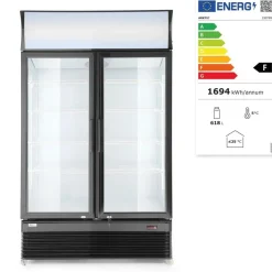 Hendi Arktic Backbar koelkast met lichtbak dubbele deur* Keukenapparatuur