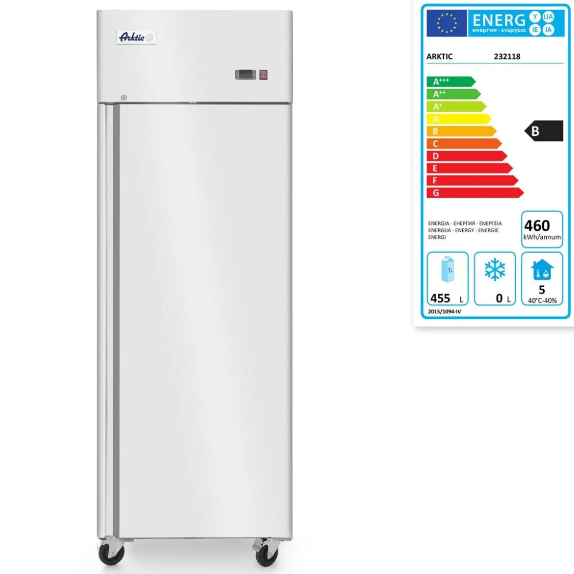 Hendi Arktic Koelkast enkele deur Profi Line 670L* Bak- En Kookapparaten