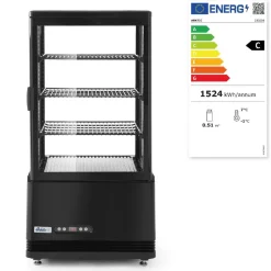 Hendi Arktic Koelvitrinekast Zwart 68 Liter* Toonbankdisplays