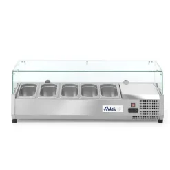 Hendi Arktic Opzetkoelvitrine met glas 5x GN 1/4* Toonbankdisplays