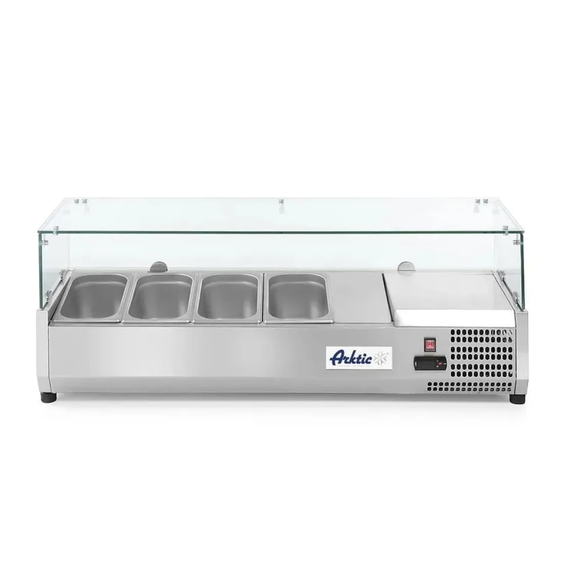 Hendi Arktic Opzetkoelvitrine met glas 4x GN 1/3* Toonbankdisplays