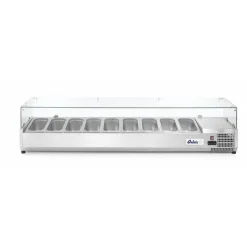 Hendi Arktic Opzetkoelvitrine met glas 9x GN 1/3* Toonbankdisplays