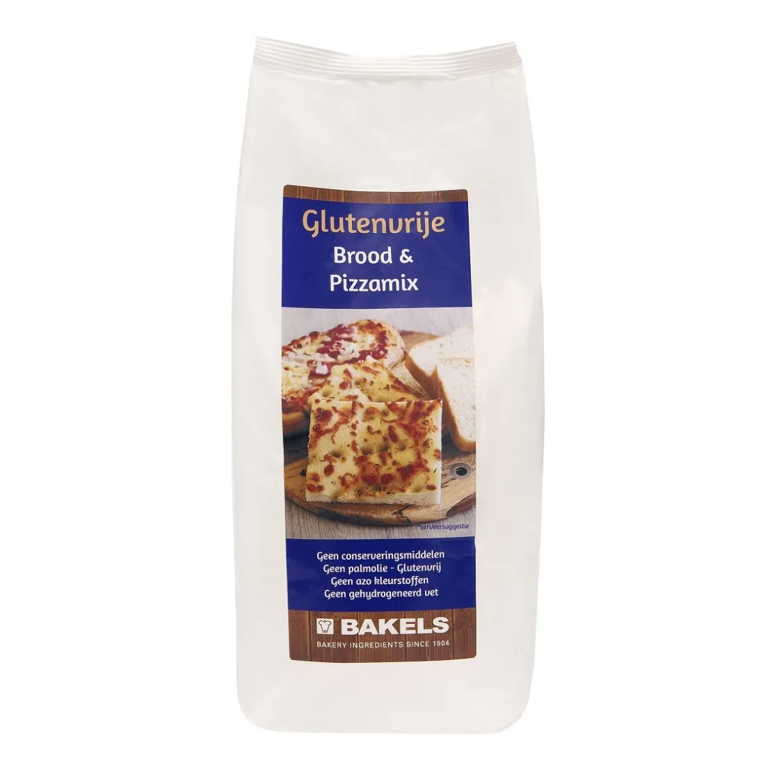 Bakels Brood & Pizzamix Glutenvrij 1kg* Broodmixen|Bekijk Alle Mixen
