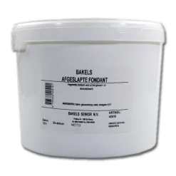 Bakels Glaceerfondant (afgeslapte fondant) Wit 14 kg* Glazuur