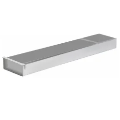 Overig Bakplaat aluminium 3 randen (90º) - 30x20x5cm + Voorzetstuk* Rechthoekige Bakvormen