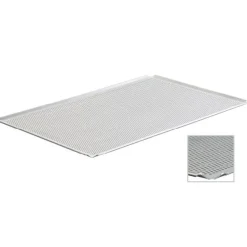 Overig Bakplaat Aluminium Geperforeerd 60x40cm (open hoeken 45°)* Rechthoekige Bakvormen