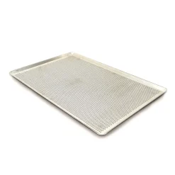 Overig Bakplaat Aluminium Geperforeerd 60x40cm (dichte hoeken 45°)* Rechthoekige Bakvormen