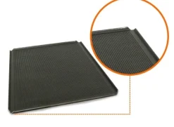 Overig Bakplaat PTFE Geperforeerd 60x40cm (open hoeken 45°)* Rechthoekige Bakvormen