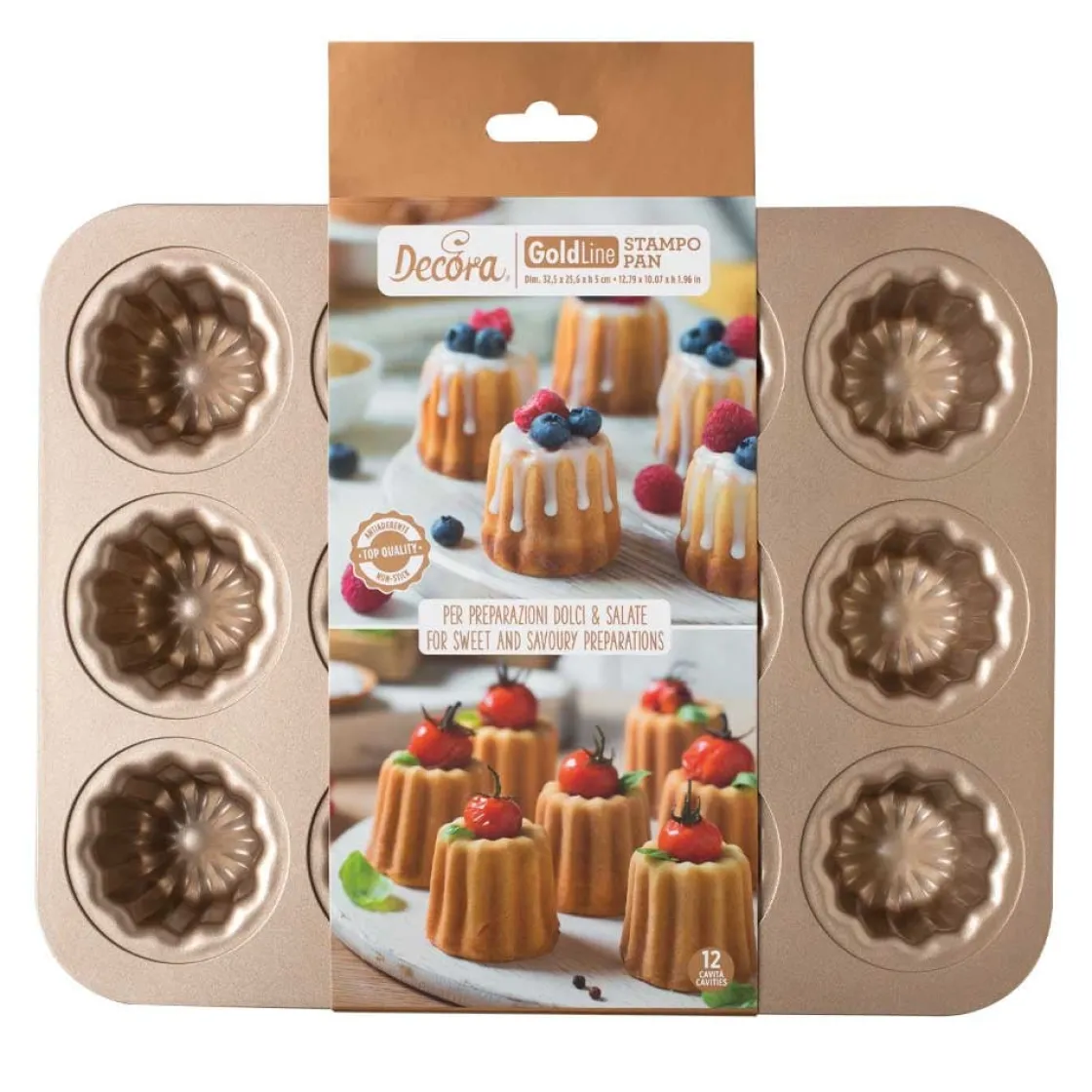 Decora Bakvorm Canelé (12)* Speciale Bakvormen