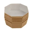 Overig Bakvorm Karton Achthoek Bruin 13x13x4,5cm (per stuk)* Bakvormen Papier