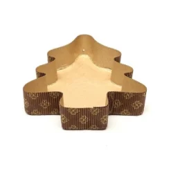 Overig Bakvorm Karton Kerstboom 16x14x3,5cm (per stuk)* Bakvormen Papier