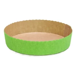 Overig Bakvorm Karton Rond Ø15,5x3,5cm Groen (per stuk)* Bakvormen Papier