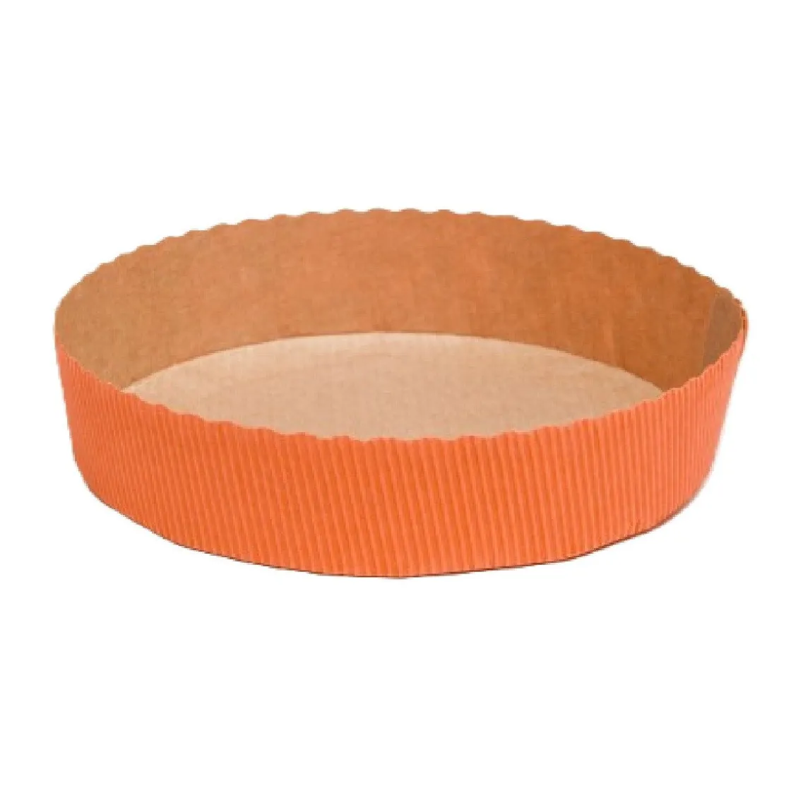 Overig Bakvorm Karton Rond Ø15,5x3,5cm Oranje (per stuk)* Bakvormen Papier