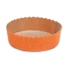 Overig Bakvorm Karton Rond Ø10x3cm Oranje (per stuk)* Bakvormen Papier