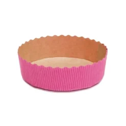 Overig Bakvorm Karton Rond Ø10x3cm Roze (per stuk)* Bakvormen Papier