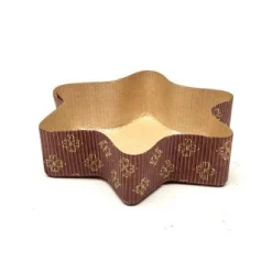 Overig Bakvorm Karton Ster 12,8x8x3,5cm (per stuk)* Bakvormen Papier