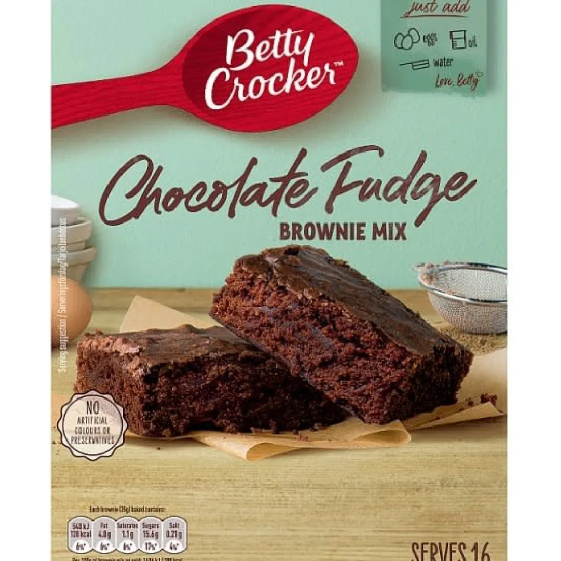 Betty Crocker Chocolade Fudge Brownie Mix 415g* Banketmixen|Bekijk Alle Mixen