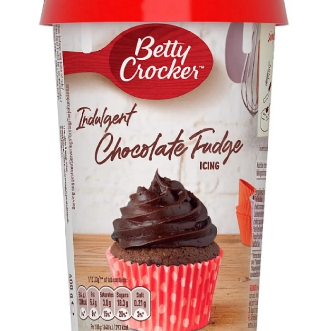 Betty Crocker Chocolade Fudge Icing 400g* Botercrème En Icing Poeders