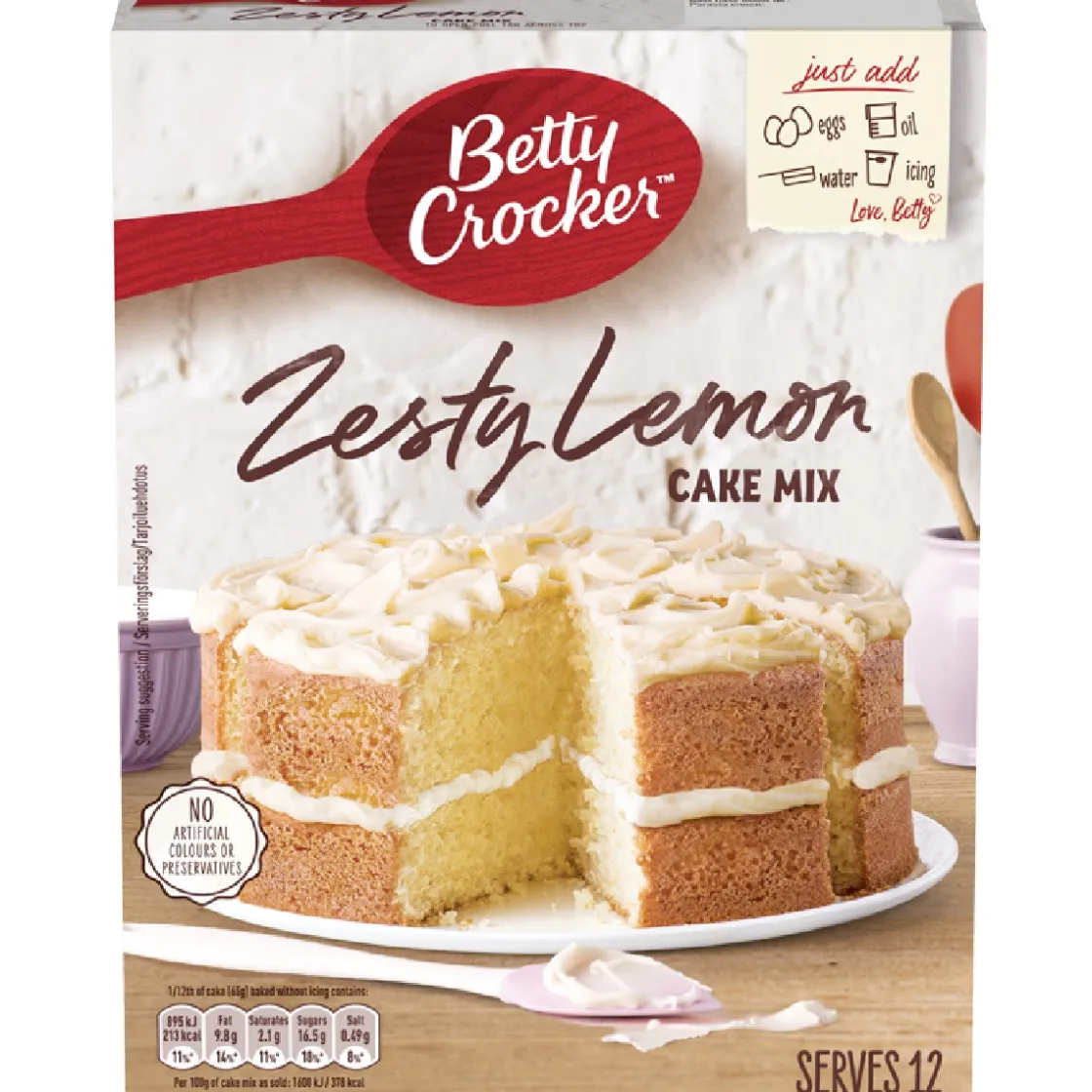 Betty Crocker Citroen Cakemix 425g* Banketmixen|Bekijk Alle Mixen