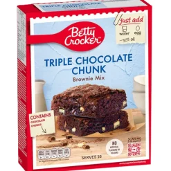 Betty Crocker Triple Chocolate Chunk Brownie Mix 415g* Banketmixen|Bekijk Alle Mixen