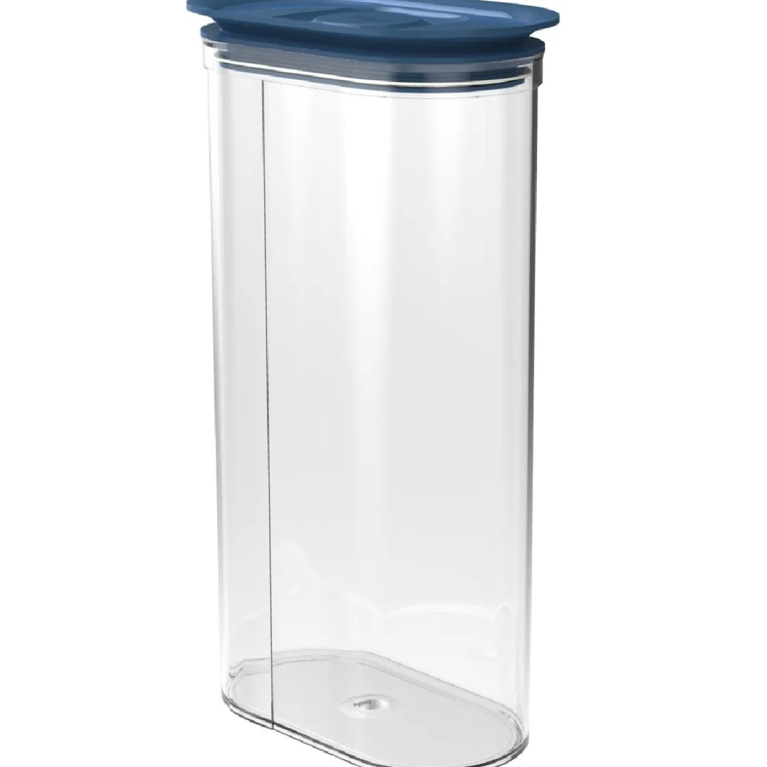 Biesse Bewaardoos Ovaal Luchtdicht Blauw 2,25L* Voorraadpotten En Bewaardozen