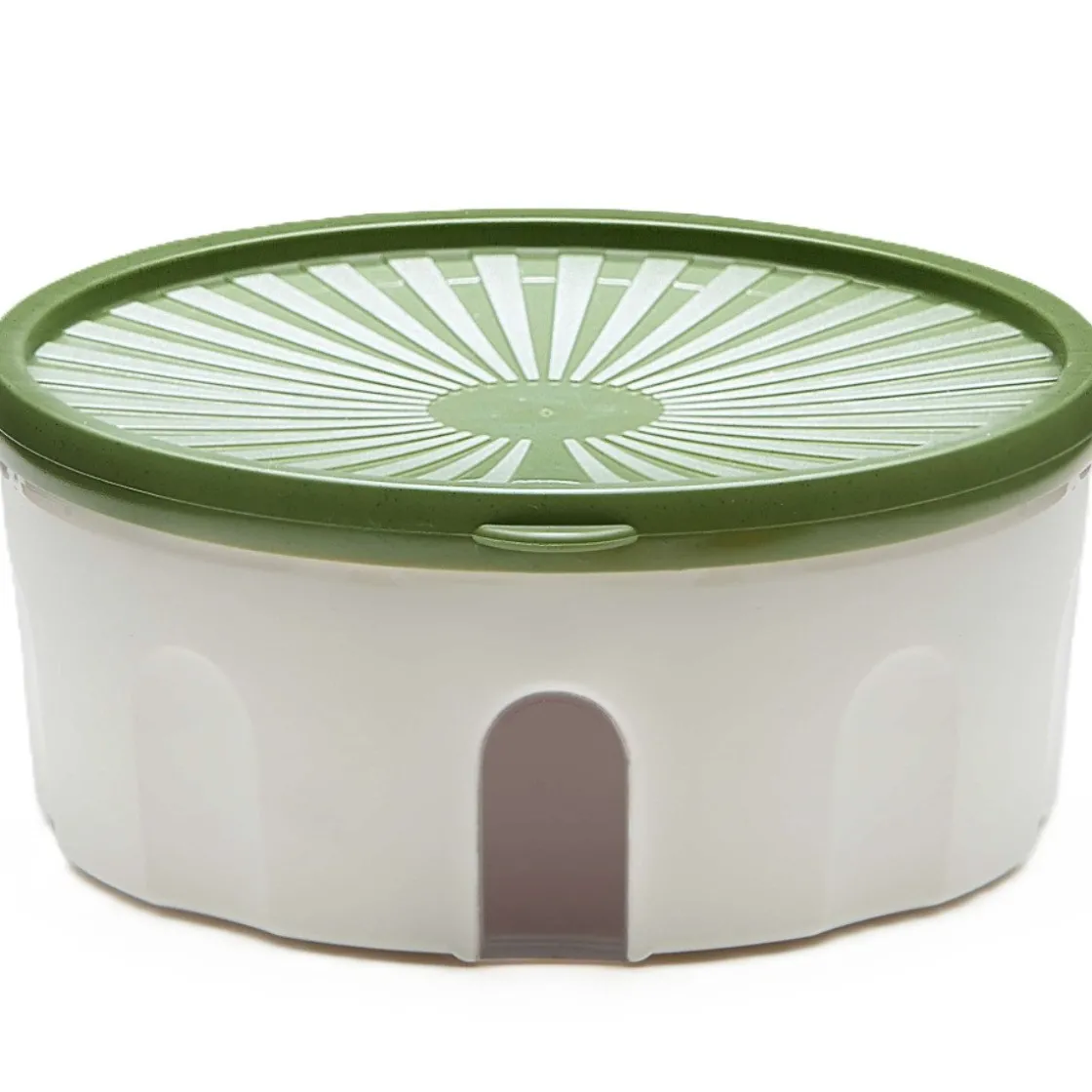 Biesse Bewaardoos Rond Luchtdicht Groen/Transparant 1L* Voorraadpotten En Bewaardozen