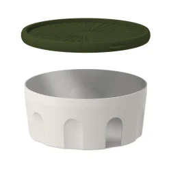 Biesse Bewaardoos Rond Luchtdicht Groen/Transparant 1L* Voorraadpotten En Bewaardozen