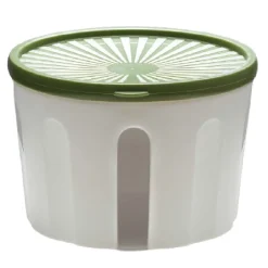 Biesse Bewaardoos Rond Luchtdicht Groen/Transparant 1,5L* Voorraadpotten En Bewaardozen