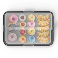 Biesse Vitrine Groot Zwart 46,5x31,5x19,5cm* Voorraadpotten En Bewaardozen|Toonbankdisplays