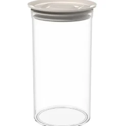 Biesse Voorraadpot Rond Luchtdicht Grijs 1,75L* Voorraadpotten En Bewaardozen