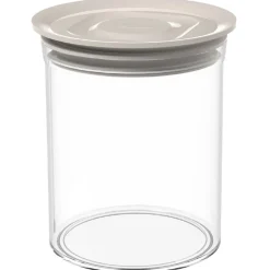 Biesse Voorraadpot Rond Luchtdicht Grijs 1L* Voorraadpotten En Bewaardozen