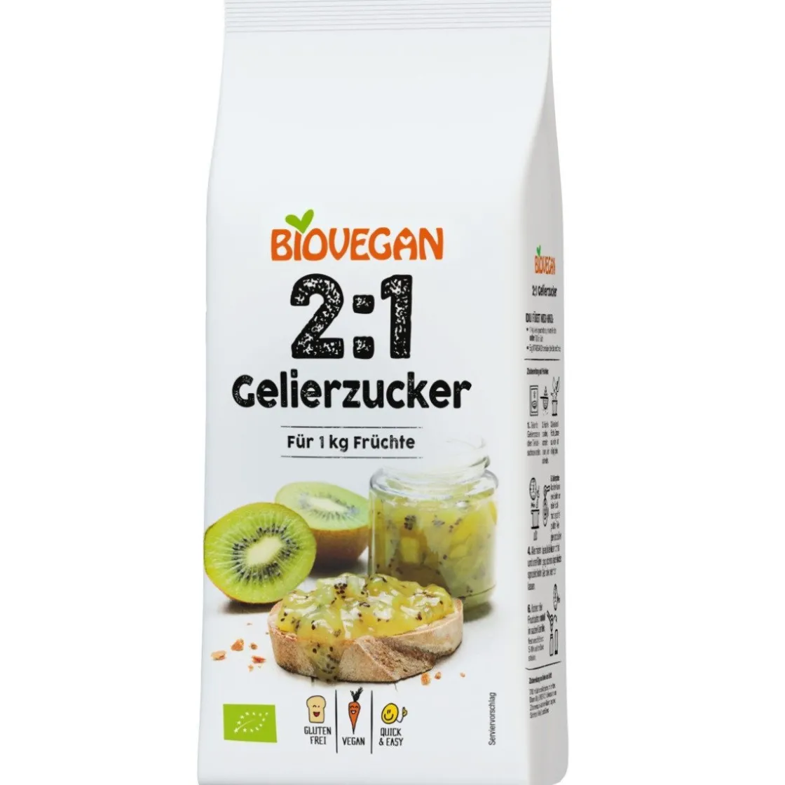 BioVegan Geleisuiker 2:1 Biologisch 500g* Suiker En Zout