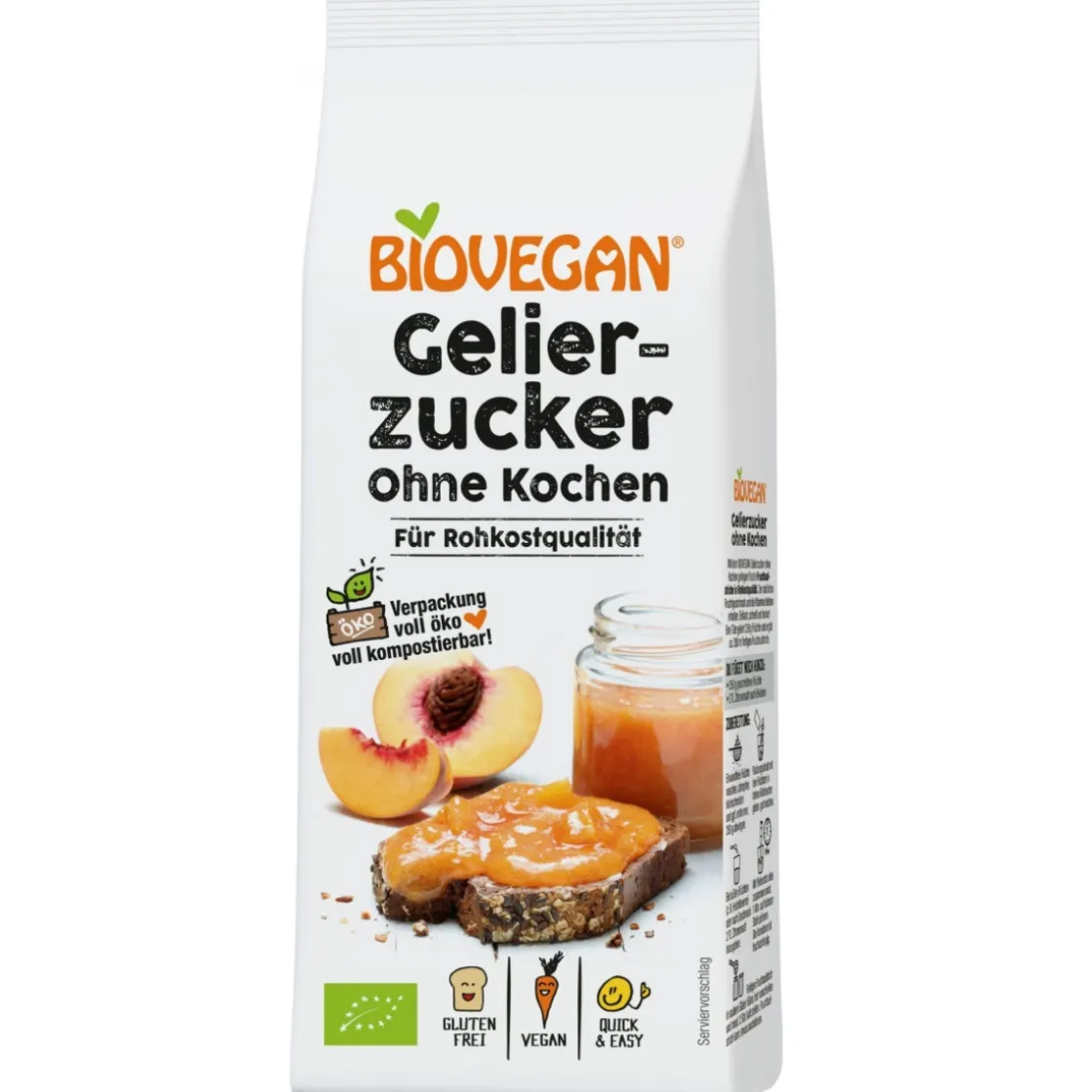 BioVegan Geleisuiker (Zonder Koken) Biologisch 115g* Suiker En Zout