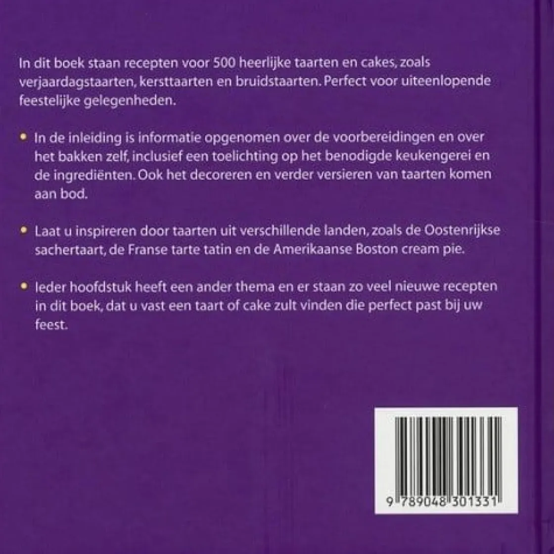 Boek: 500 Taarten & Cakes* Bakboeken