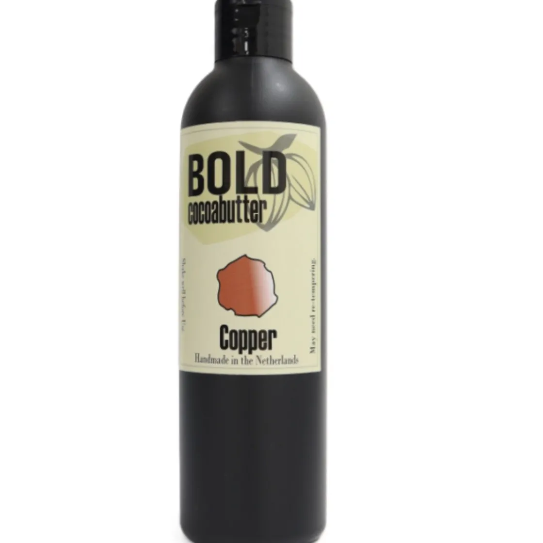 Bold Cacaoboter Gekleurd Copper Glitter 230g* Chocolade Kleurstoffen|Chocolade Kleurstoffen