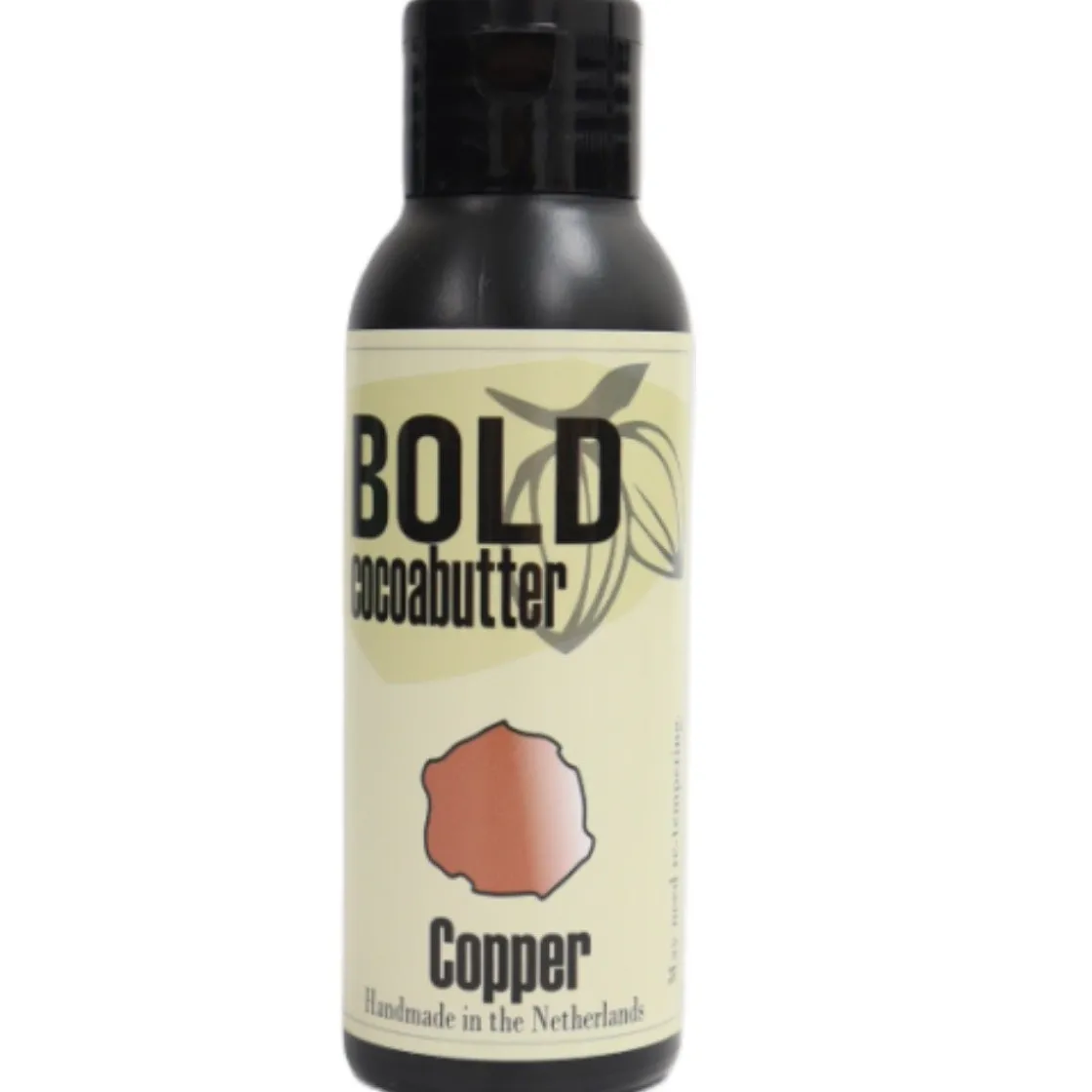 Bold Cacaoboter Gekleurd Copper Glitter 80g* Chocolade Kleurstoffen|Chocolade Kleurstoffen