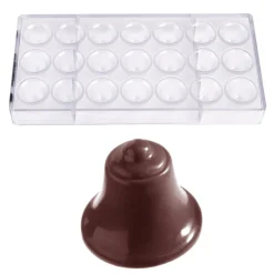 Chocolate World Bonbonvorm Klokje (21x) 31x27mm* Bonbonvormen