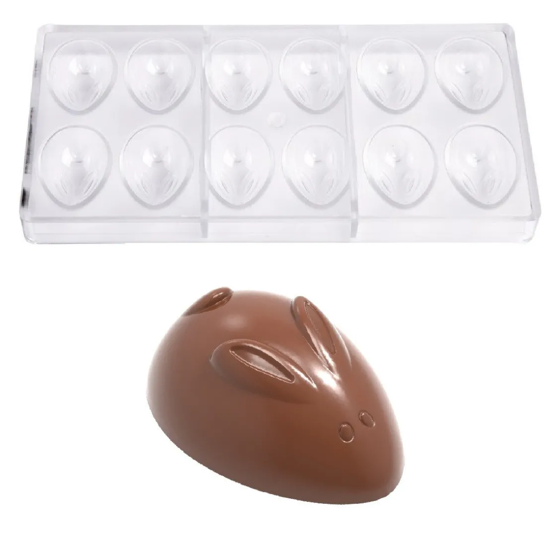 Chocolate World Bonbonvorm Konijn Abstract (12x) 52x35,5mm* Bonbonvormen