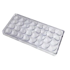 Chocolate World Bonbonvorm Gestreept Ei (32x) 32x22x11mm* Bonbonvormen