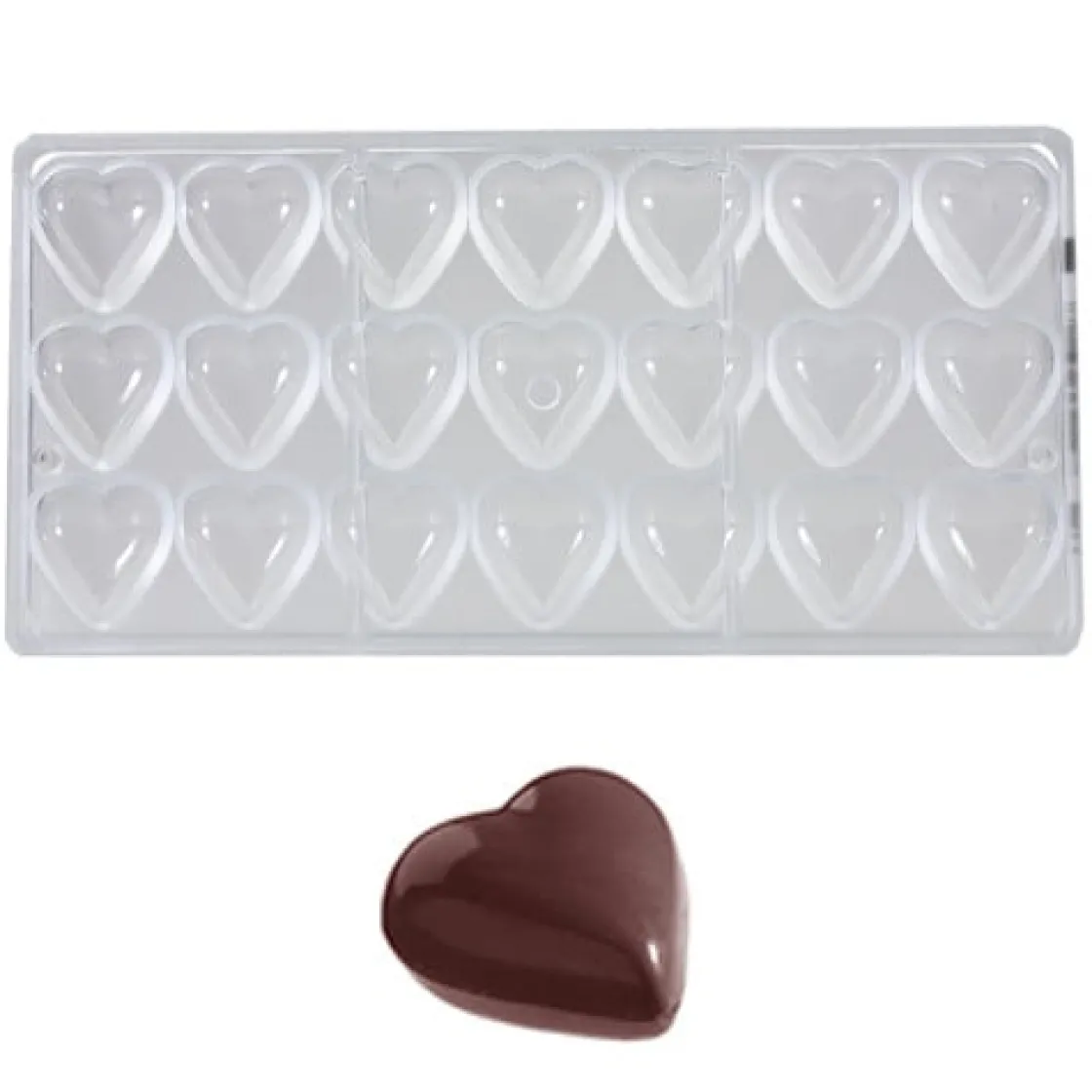 Chocolate World Bonbonvorm Hart (21x) 33x33x11 mm* Bonbonvormen