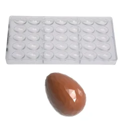 Chocolate World Bonbonvorm Eitje Kristal (35x) 29x21x10mm* Bonbonvormen