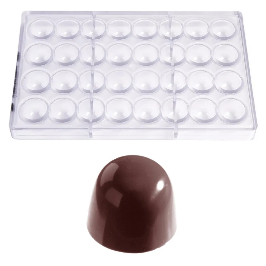 Chocolate World Bonbonvorm Kegel (32x) 29x23mm* Bonbonvormen