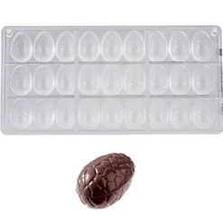 Chocolate World Bonbonvorm Ei Schildpad (27x) 35x23x12 mm* Bonbonvormen