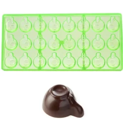 Chocolate World Bonbonvorm GL Koffiekopje (24x) 26x33mm*** Bonbonvormen