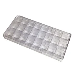 Chocolate World Bonbonvorm Kubus (24x) 26x18,5mm*** Bonbonvormen