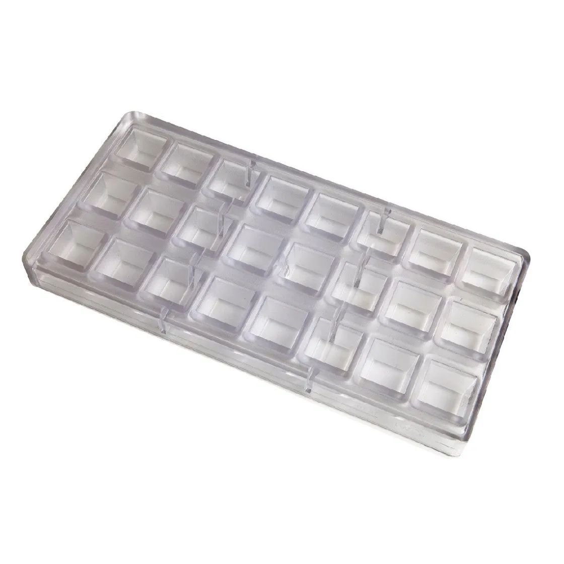 Chocolate World Bonbonvorm Kubus (24x) 26x18,5mm*** Bonbonvormen