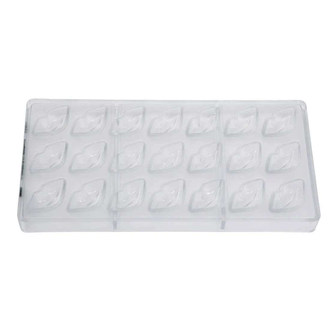 Chocolate World Bonbonvorm Lippen Facet (21x) 42x21x15mm* Bonbonvormen