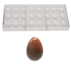 Chocolate World Bonbonvorm Eitje Kristal (24x) 33x23x11mm* Bonbonvormen