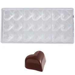 Chocolate World Bonbonvorm Hartje Bol (21x) 30x36x19 mm* Bonbonvormen